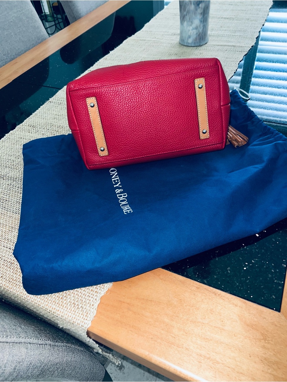 Dooney & Bourke Pebble Leather Shoulder Bag - Picture 4 of 6
